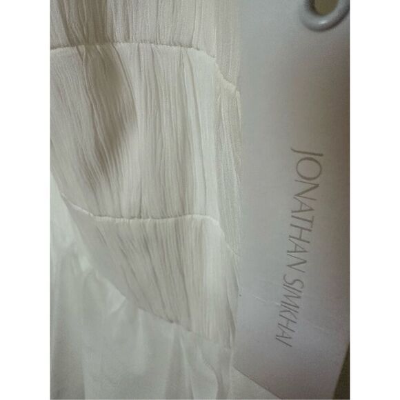 JONATHAN SIMKHAI Benton Pleated Tulle Dress Size 6 - Picture 8 of 9